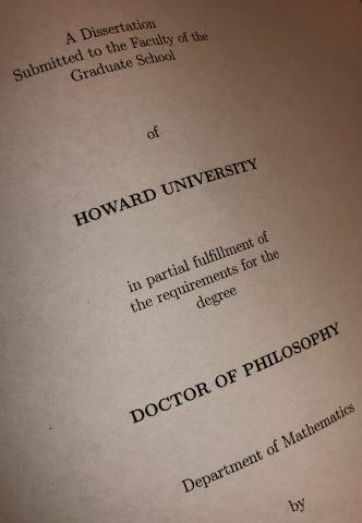 Math Ph.D. thesis