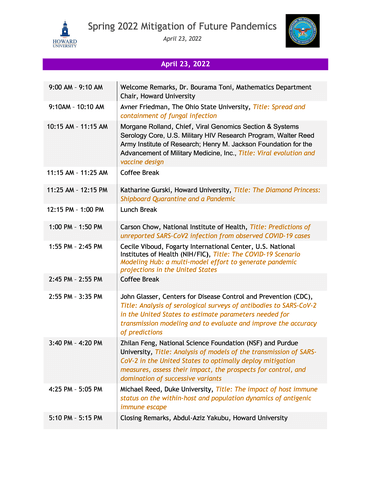 Poster for HU Math-Bio Workshop April 23 2022